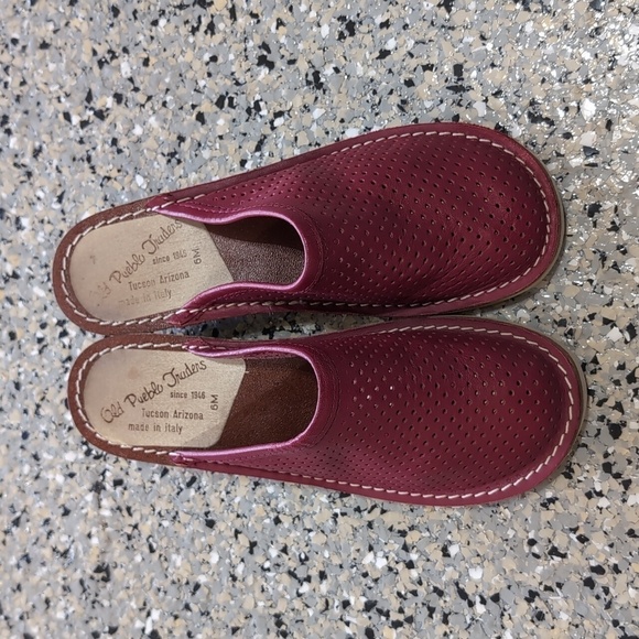 Old Pueblo Traders Vintage Leather Slipper/Clog - Picture 1 of 6